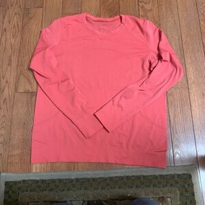 lululemon athletica Coral Ribbed Scoop- Top